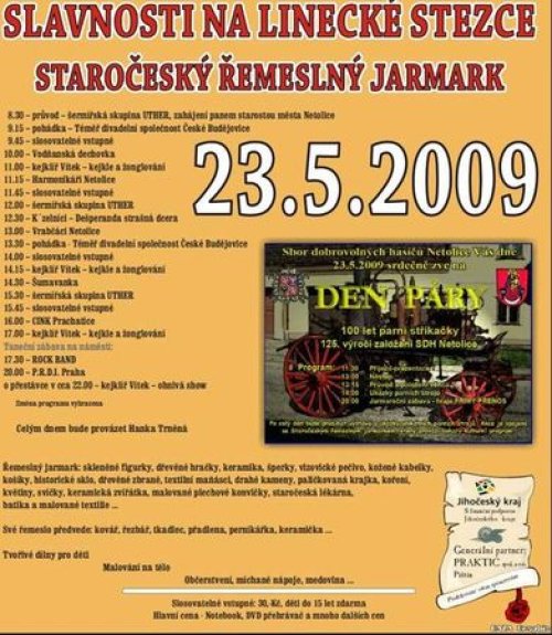 Historický jarmark na počest parní stříkačky