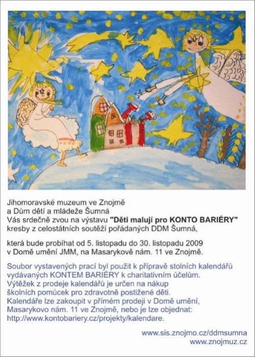 Děti malují pro Konto Bariéry
