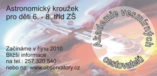 Pozvánka do Akademie vesmírných cestovatelů