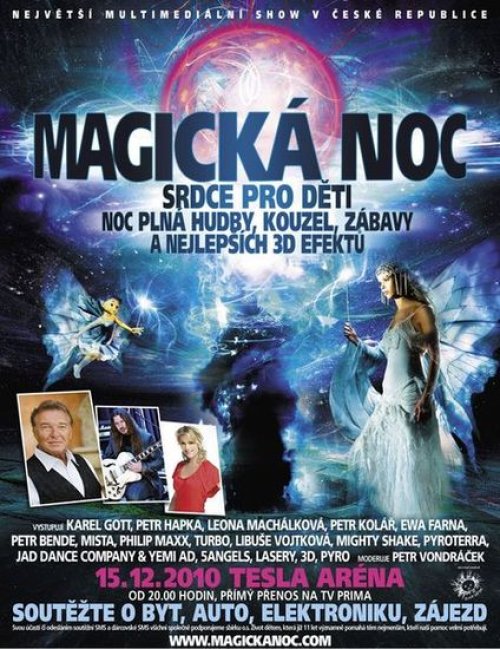 Benefiční večer Magická noc – Srdce pro děti již za dva týdny