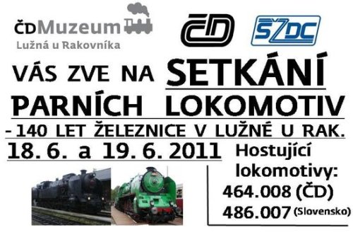 Setkání v Lužné ke 140 letům tamější železnice