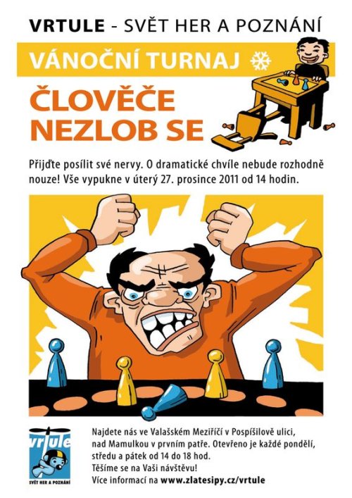 Vánoční turnaj v Člověče, nezlob se!