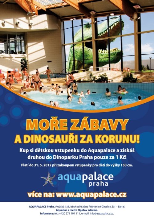 Moře zábavy a dinosauři za korunu