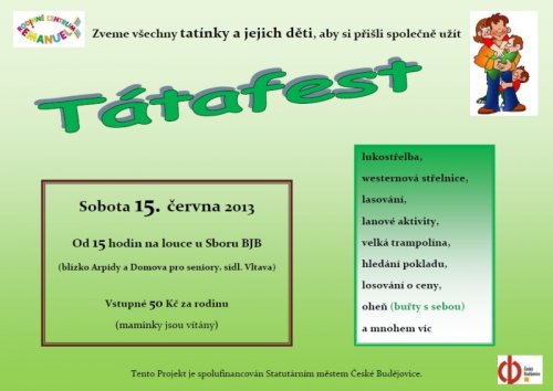 Českobudějovický Tátafest oslaví Den otců
