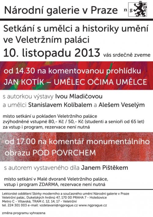 Komentované prohlídky ve Veletržním paláci
